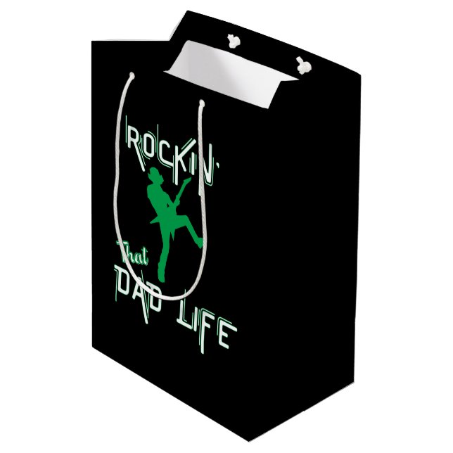 Rockin' Dad Medium Gift Bag (Back Angled)