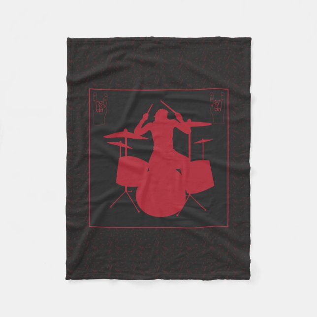 Rockin' Drummer Small Blanket (Front)