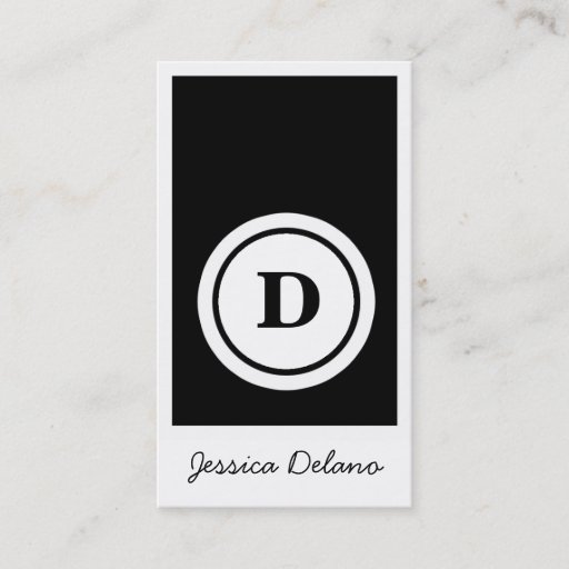 Customizable ROCKIN' EBONY SOLID BUSINESS CARD