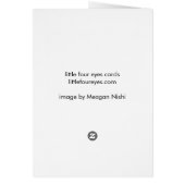 Rockin' glasses bird card (Back)