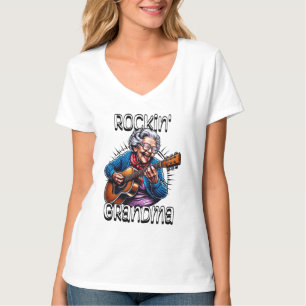 Rockin' Grandma Funny Comic T-Shirt