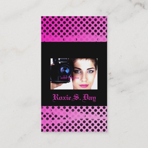 Customizable ROCKIN' GRUNGE ROCKSTAR BUSINESS CARD