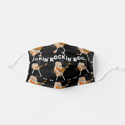Rockin Guitar Adult Cloth Face Mask