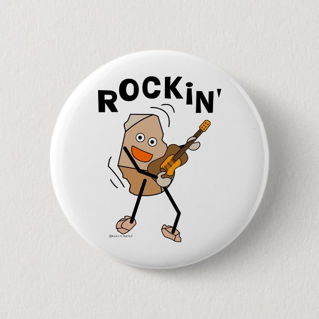 Rockin' Guitar Button (Front)