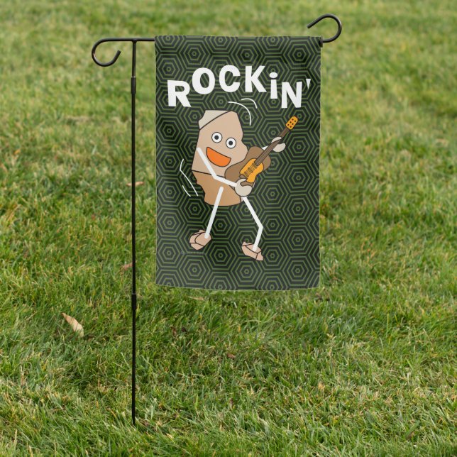 Rockin' Guitar Garden Flag (In SItu)