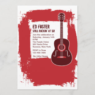 Rockin' Guitar Invitation