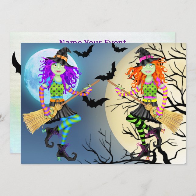 Rockin' Halloween Party Invitation (Front/Back)