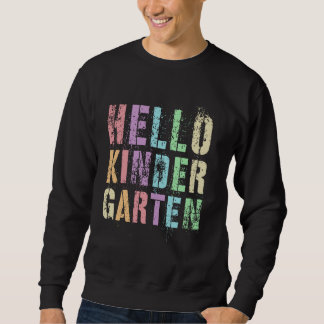 Rockin' HELLO KINDERGARTEN Little Miss Kinder Year Sweatshirt