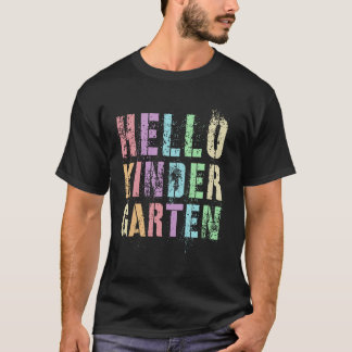 Rockin' HELLO KINDERGARTEN Little Miss Kinder Year T-Shirt