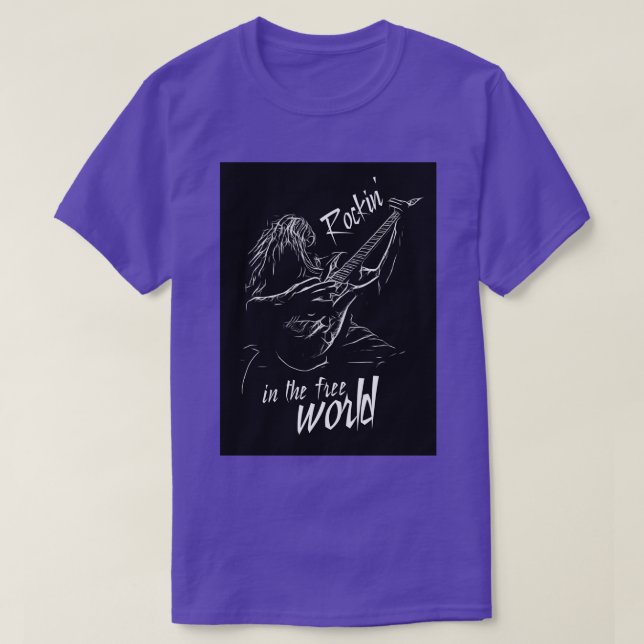 rockin in the free world keep on rocking T-Shirt (Design Front)