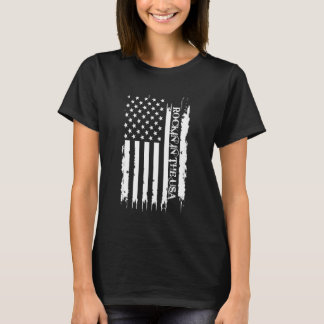 Rockin in the USA United States Distressed w US Fl T-Shirt