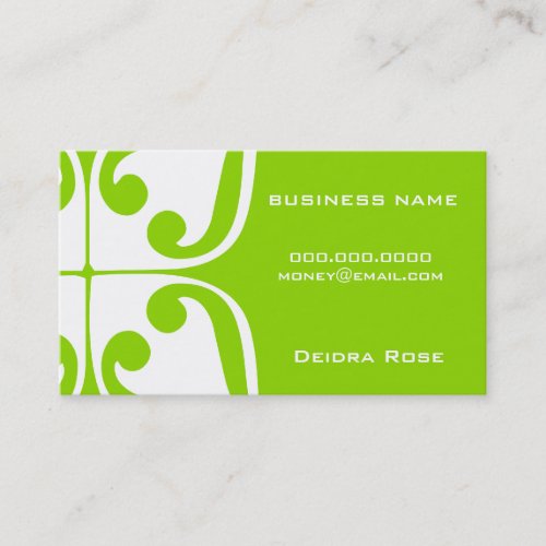 ROCKIN' LIME DESIGN BUSINESS CARD
