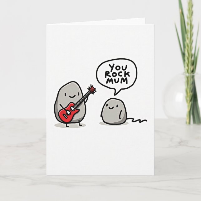 Rockin Mums Pebble Card (Front)