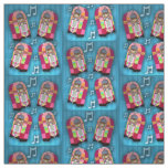 Rockin Neon Jukeboxes Fabric