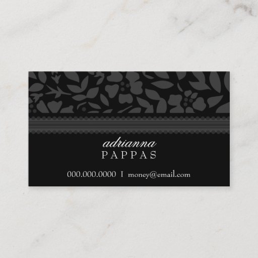 Customizable ROCKIN' NIGHT FLOWER BUSINESS CARD