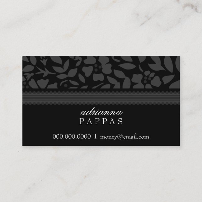 ROCKIN' NIGHT FLOWER BUSINESS CARD (Front)