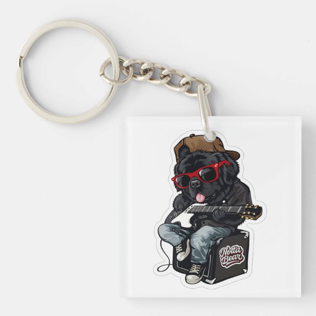 Rockin’ Notta Bear Keychain (Front)