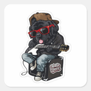 Rockin’ Notta Bear Square Sticker