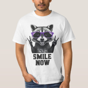 Rockin' Raccoon T-Shirt: Funny Raccoon in Sunglass T-Shirt