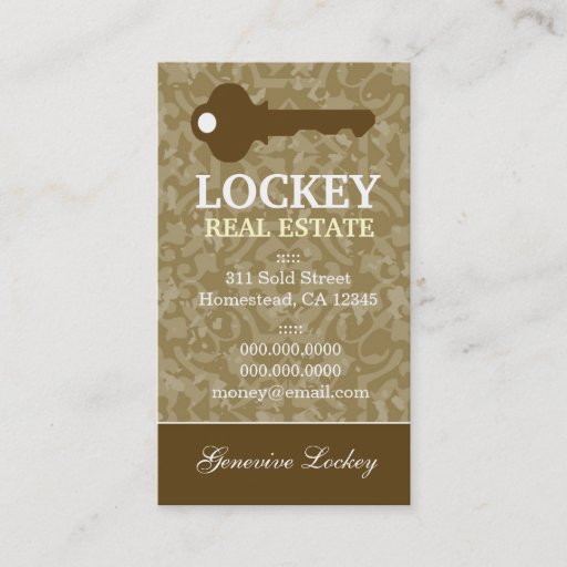 Customizable ROCKIN' REAL ESTATE BUSINESS CARD