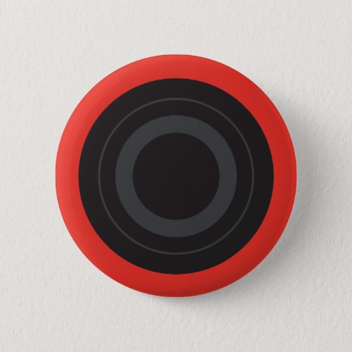 Rockin Red Pop Art Roller Derby Wheel Button