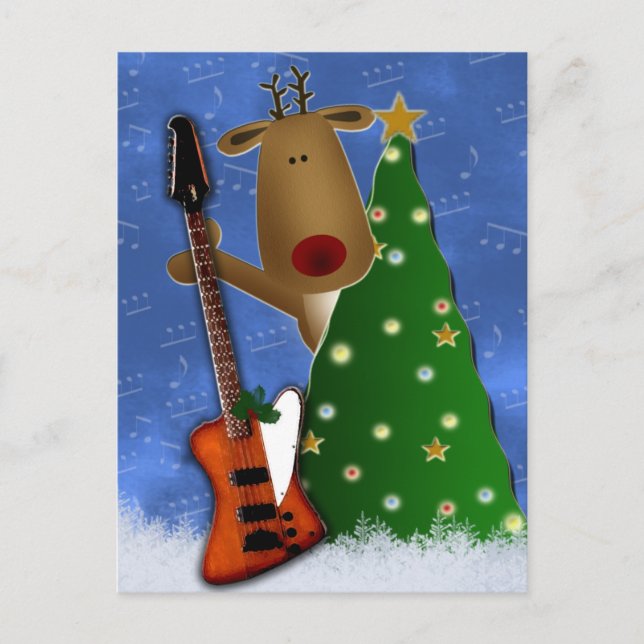 Rockin Reindeer Postcard (Front)