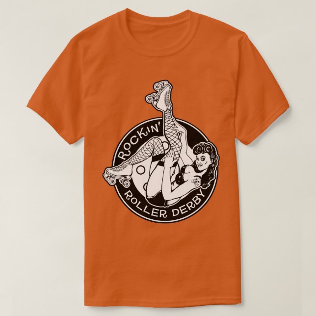 Rockin Roller Derby T-Shirt (Design Front)