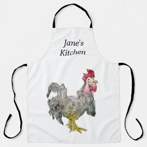 Rockin Rooster Personalized Apron