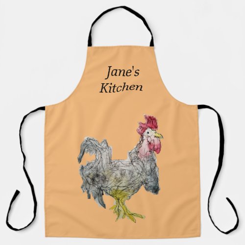 Rockin Rooster Personalized Apron