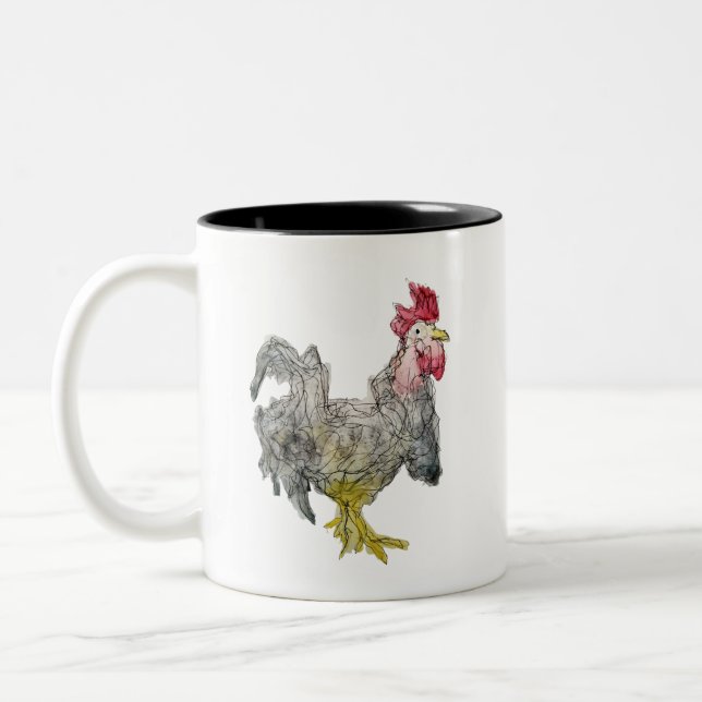 Rockin Rooster Personalized Mug (Left)