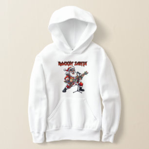 Rockin' Santa Christmas Guitarist Hoodie