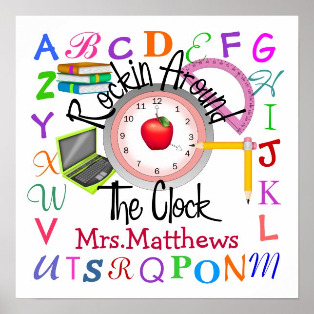 Rockin' School Teacher -  SRF Poster (Front)