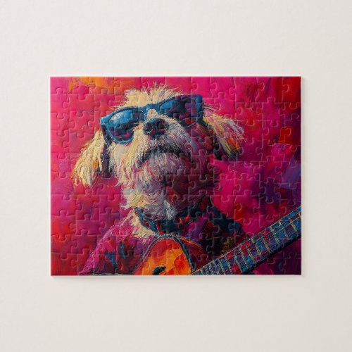 Rockin Shih Tzu Jigsaw Puzzle