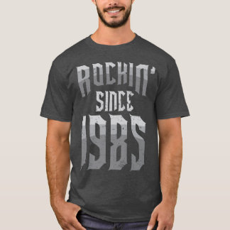 Rockin' Since 1985 Vintage Rock Music Fan 37th Bir T-Shirt