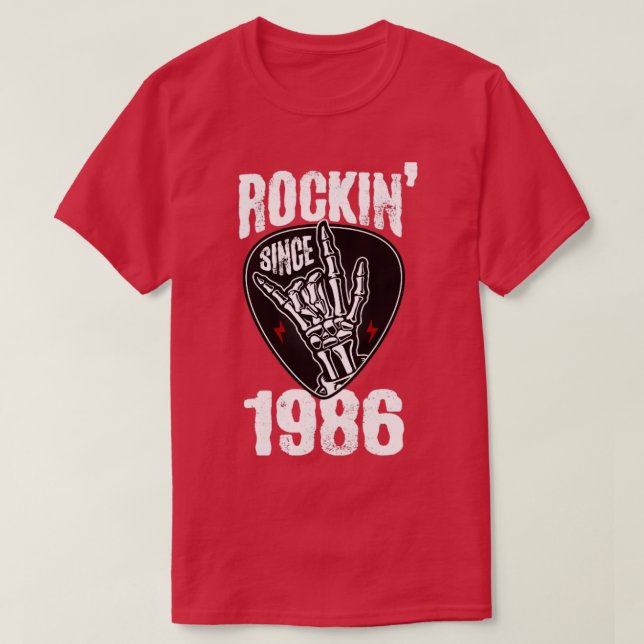 Rockin since 1986 T-Shirt (Design Front)