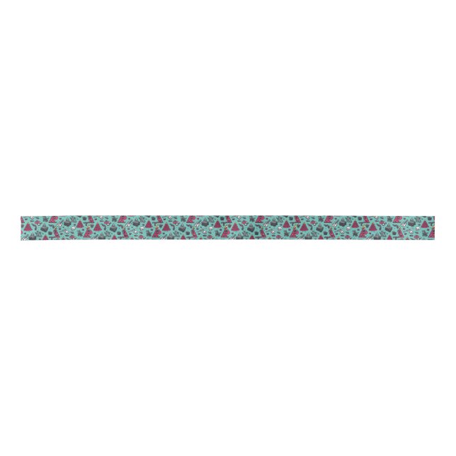 Rockin' Skull Christmas Ribbon (Front)