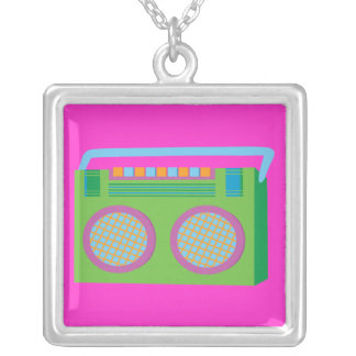 Rockin' Stereo Silver Plated Necklace