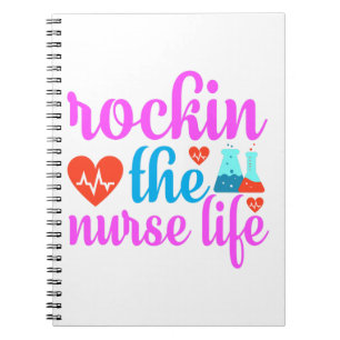 Rockin The Nurse Life-Nursing-Gift Ideas-Funny Notebook