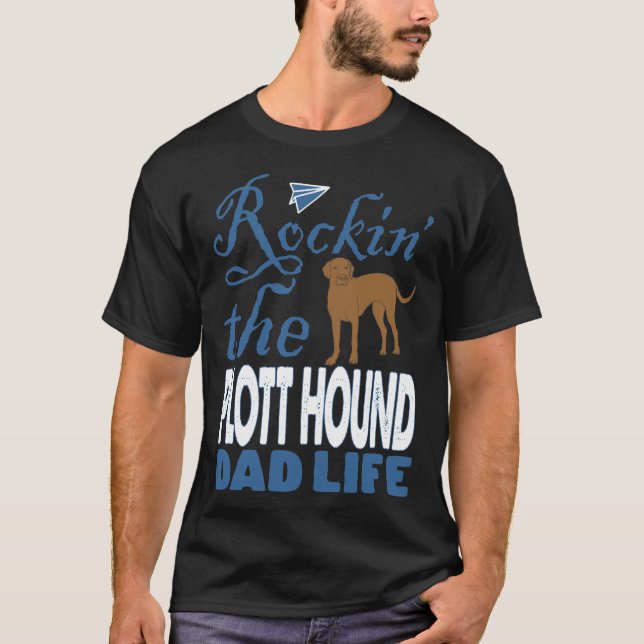 Rockin The Plott Hound Dad Life Father's Day Gift T-Shirt (Front)