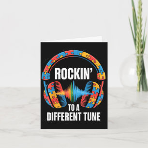Rockin to a different tune autism gamer headphones card