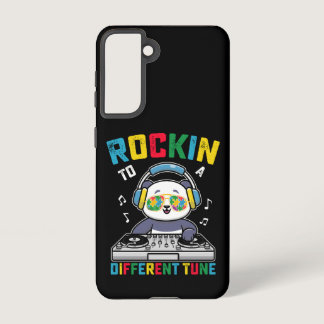 Rockin To A Different Tune Panda Autism Awareness Samsung Galaxy S21 Case