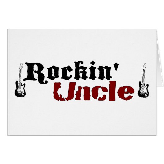 Rockin Uncle Cards (Front Horizontal)