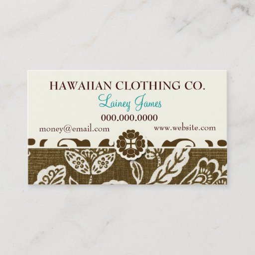 Customizable ROCKIN' VINTAGE HAWAII BUSINESS CARD