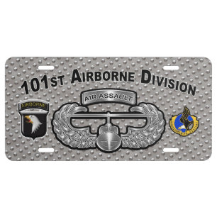 Rocking 101st Airborne Division Air Assault License Plate