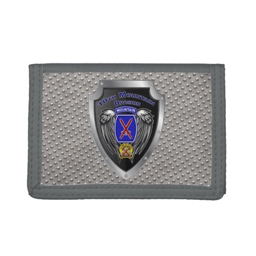 Rocking 10th Mountain Division Trifold Wallet