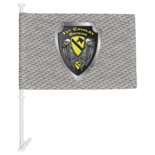 Rocking 1st Cavalry Division Car Flag