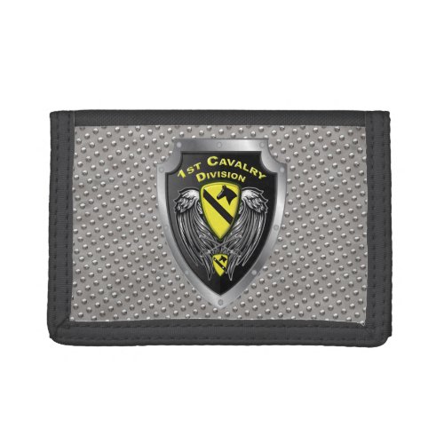 Rocking 1st Cavalry Division Trifold Wallet