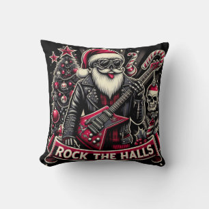 Rocking around the ugly sweater, throw pillow