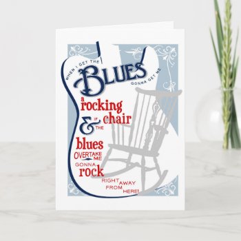Rocking Blues Birthday Card by Flowerbox_Greetings at Zazzle