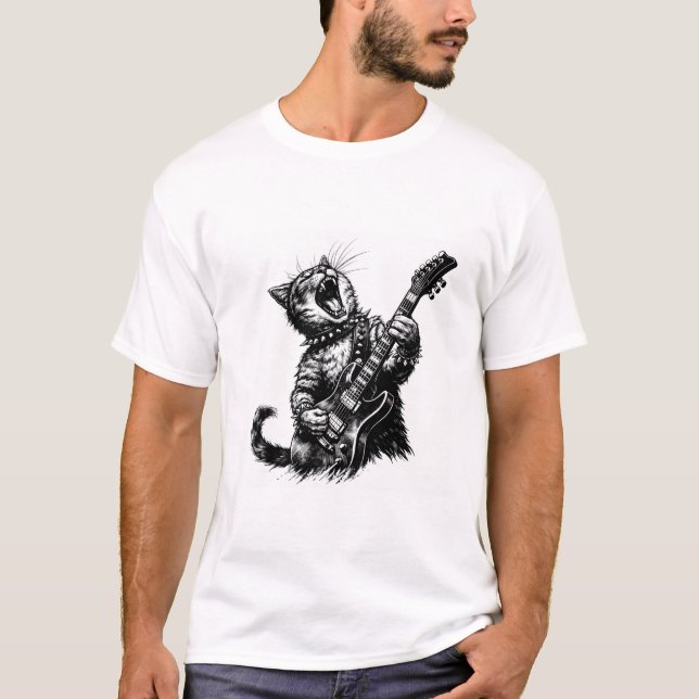 Rocking Cat T-Shirt (Front)